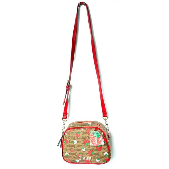Juicy Couture Strawberry Crossbody Camera Bag - Monogram Canvas, Red Accents - Picture 3 of 5